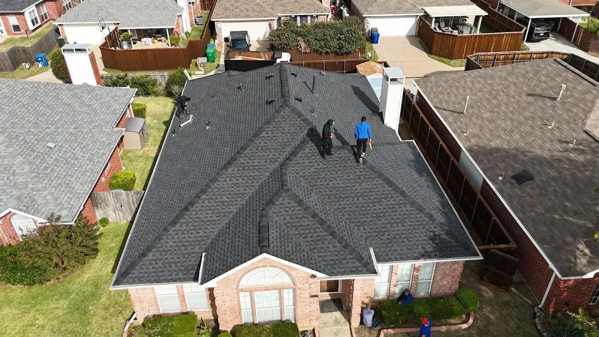 Slate & Tile Roof Repair work in progress on a Bellevue property
